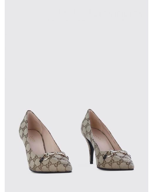 Gucci Metallic Horsebit Pumps