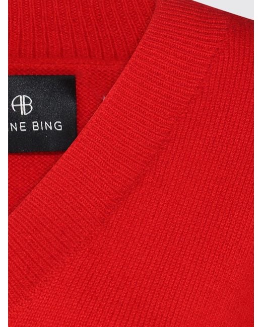 Anine Bing Red Sweater