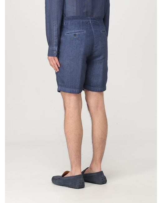 120% Lino Blue Short for men