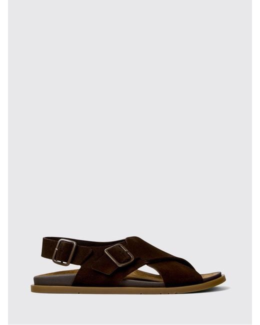 Camper Brown Lluc Suede Sandal for men