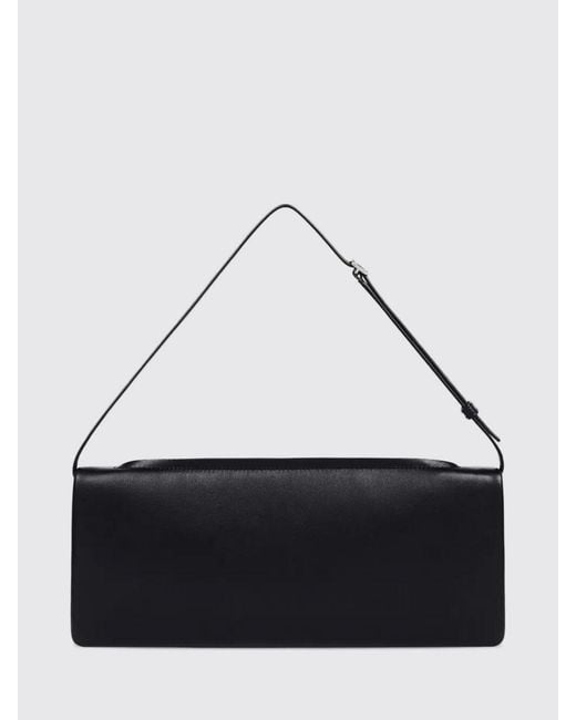 Courreges Black CourrÈ Ges Cuff Leather Shoulder Bag With Adjustable Strap
