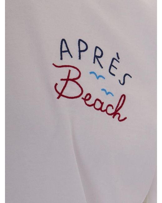 Mc2 Saint Barth White Printed Cotton T-Shirt for men