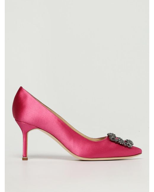 Manolo Blahnik Pink Schuhe Damen