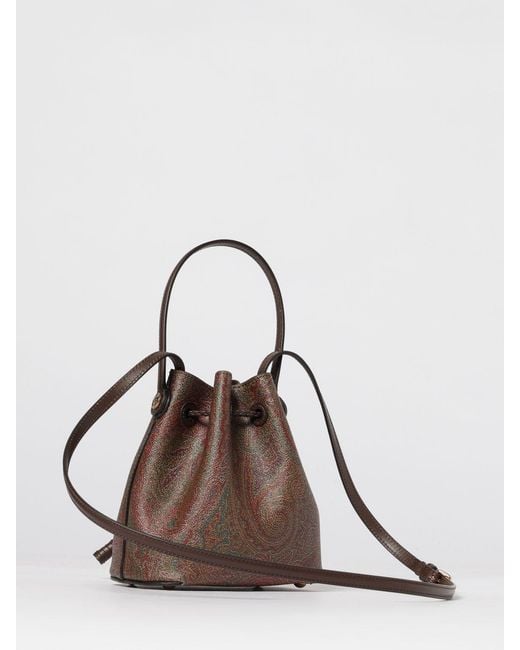Etro Brown Mini Arnica Bucket Bag