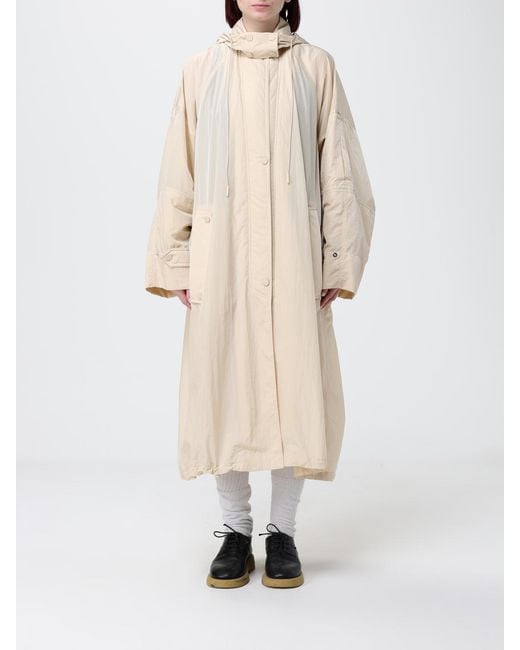 Sportmax Natural Gatto Technical Fabric Raincoat