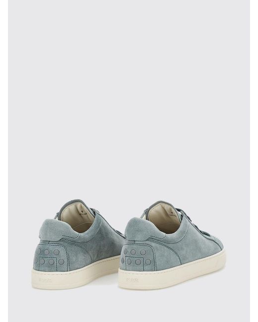 Tod's Blue Suede Sneakers for men