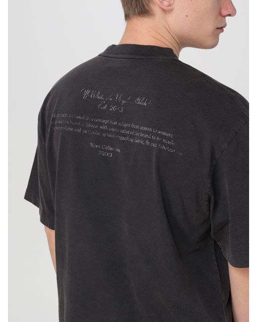 Off-White c/o Virgil Abloh T-shirt in Black für Herren