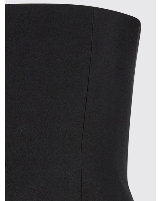 Khaite Black Stela Midi Dress