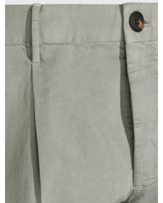 Incotex Gray Cotton Blend Chino Trousers for men
