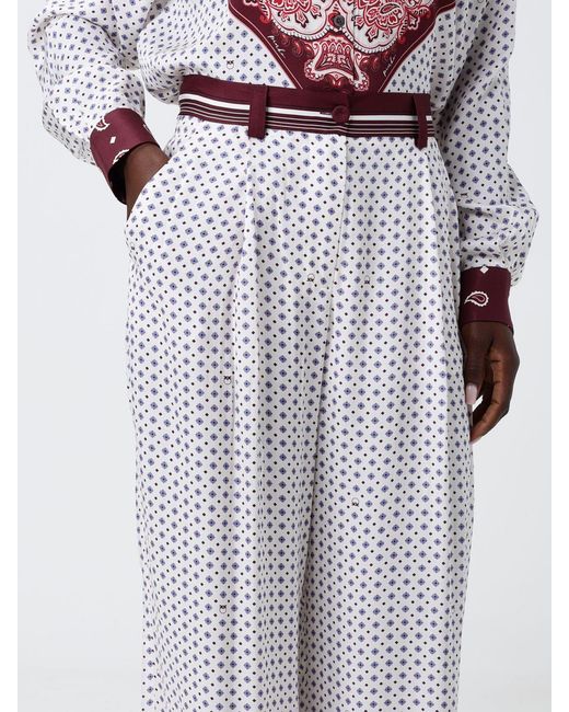 Pinko Multicolor Printed Viscose Palazzo Trousers