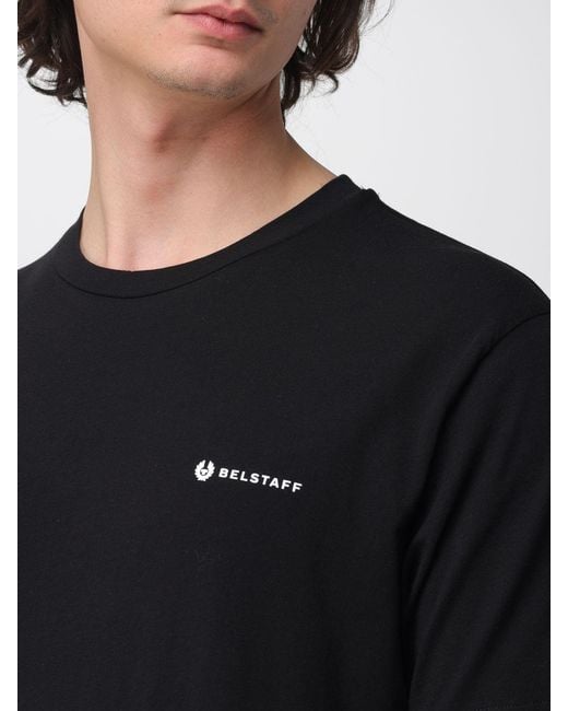 Belstaff Black Set Of 3 Cotton T-Shirts With Logo for men