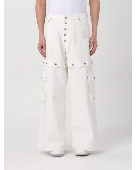 Jeans di Off-White c/o Virgil Abloh in White da Uomo