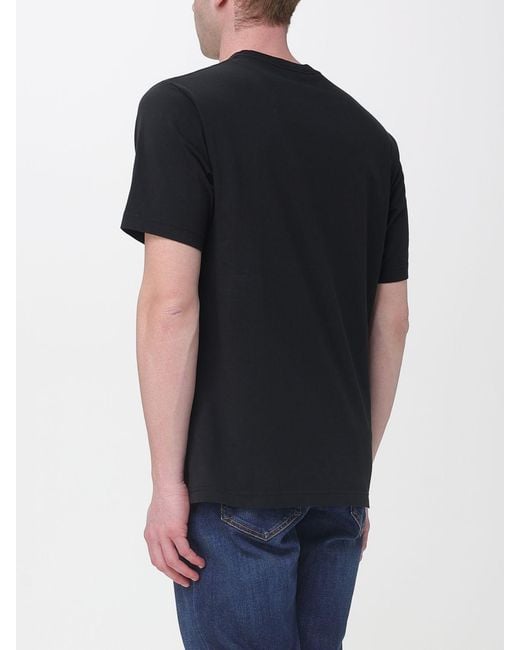 KENZO Black Cotton T-Shirt With Logo for men