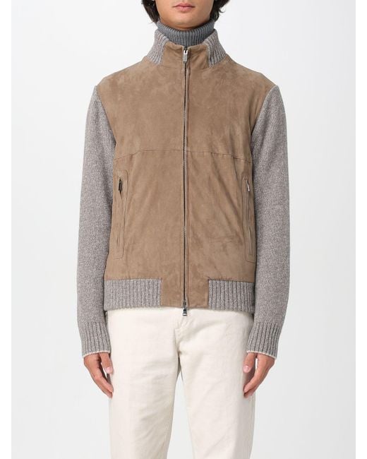Cardigan di Paul & Shark in Natural da Uomo