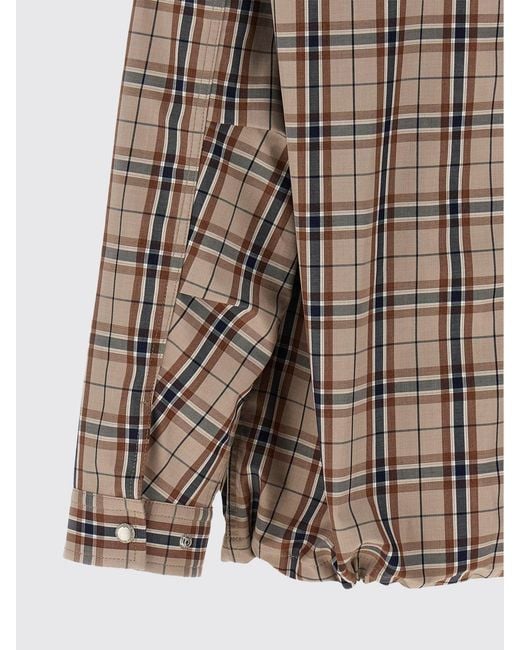 Comme des Garçons Brown Comme Des GarÇ Ons Tartan Cotton Blend Shirt Jacket With Patch Pockets for men
