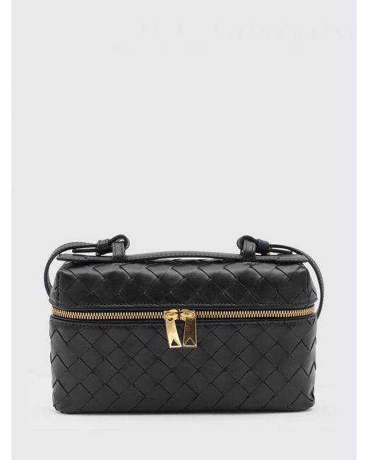 Bottega Veneta Black Bang Bang Woven Leather Bag