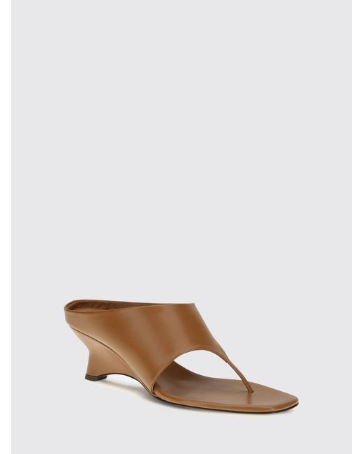 Khaite Brown Marlow Brushed Mules
