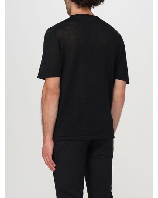 T-shirt Roberto Collina pour homme en coloris Black