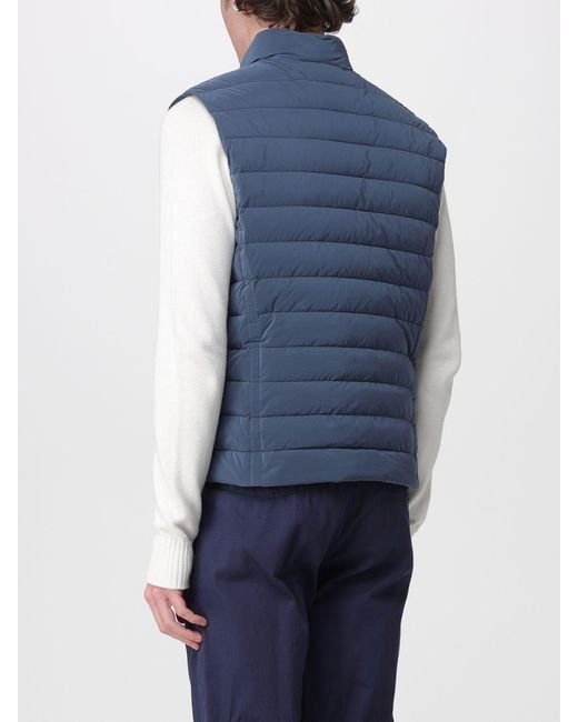Moorer Blue Calaf-Os Padded And Quilted Down Jacket for men