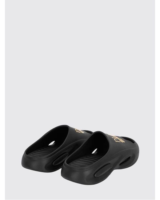 Philipp Plein White Rubber Slide Sandals With Printed Logo for men