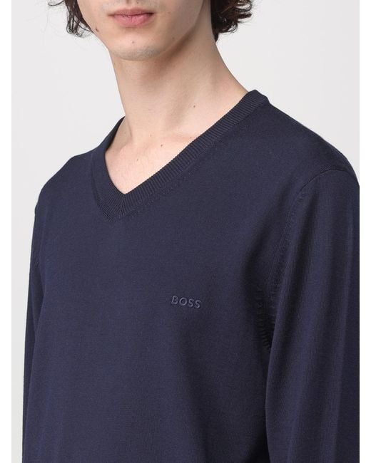 Boss Blue Sweater for men