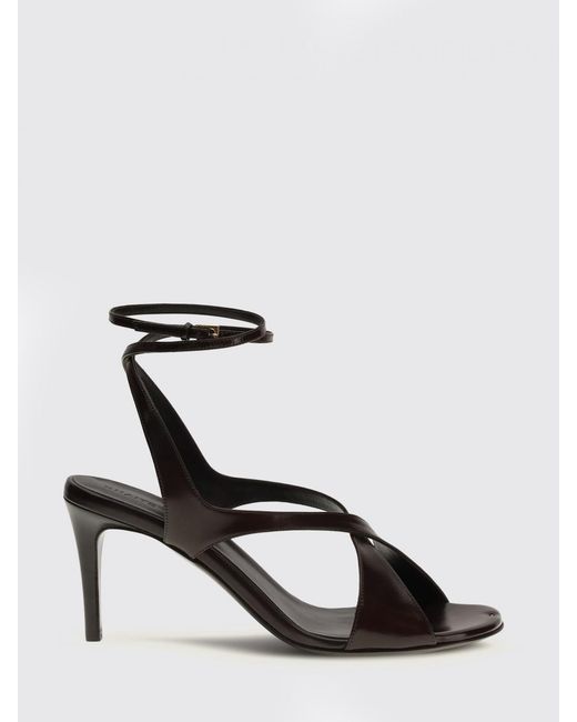 Khaite White Liria Leather Sandals