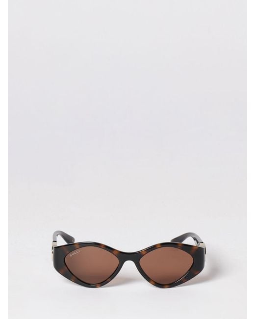 Gucci White Rounded Acetate Sunglasses With Gg Monogram for men