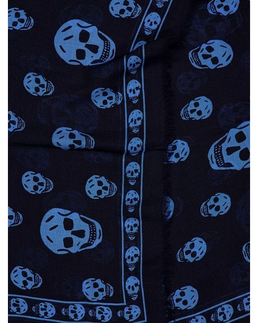 Sciarpa di McQueen in Blue da Uomo