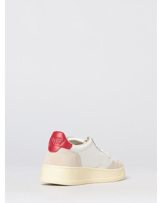 Autry Natural Medalist Low Leather Sneakers