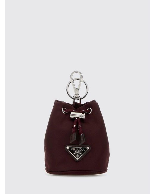 Prada Purple Re-Nylon Speedrock Keychain for men
