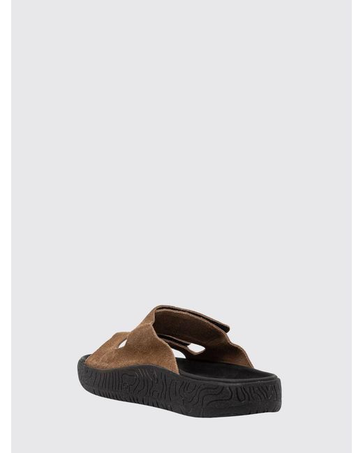 Veja White Etna Suede Sandals With Hook-And-Loop Fastening for men