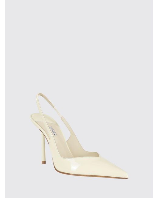 Le Silla Natural Vivienne Brushed Leather Slingback Pumps
