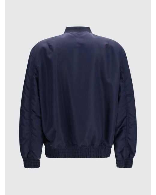 Valentino Garavani Blue Waterproof Nylon Bomber Jacket With Vlogo Signature for men