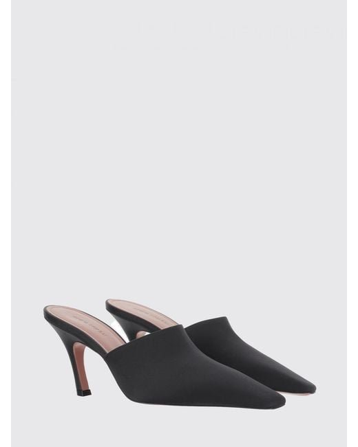 AMINA MUADDI Black Jamie Square-Toe Mules