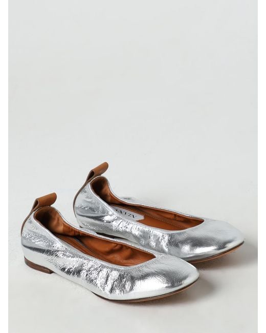 Lanvin White Ballet Pumps