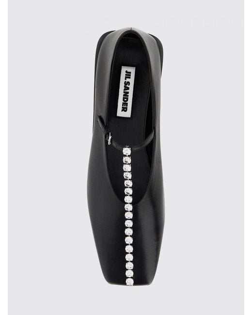 Jil Sander White Ballet Flat