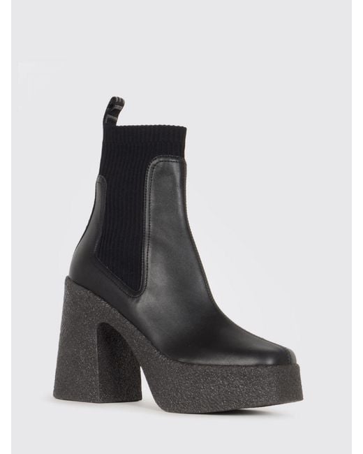 Stella McCartney Black Flat Ankle Boots
