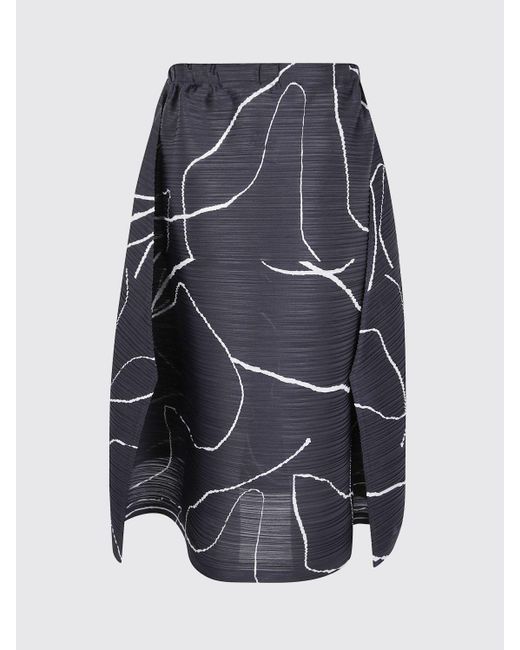 Pleats Please Issey Miyake Blue Skirt