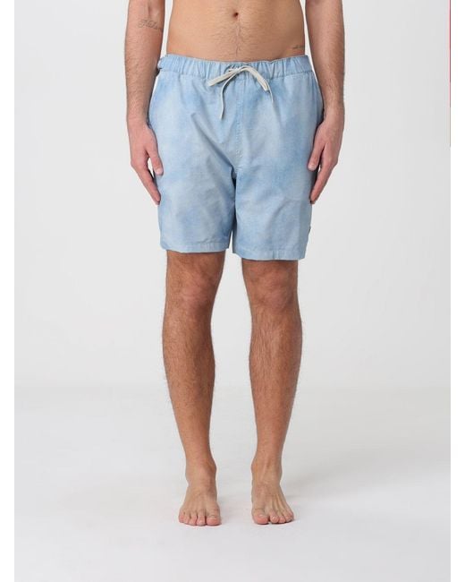 Moose Knuckles Blue Polyester Boxer Swim Trunks for men