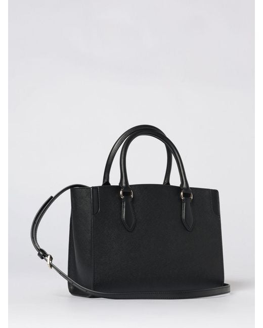 Michael Kors Black Becca Medium Saffiano Leather Handbag