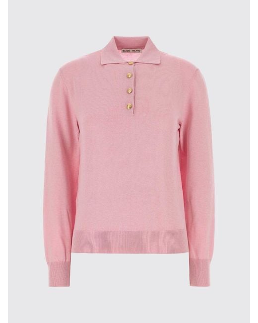 Blazé Milano Red Long-Sleeved Knit Polo