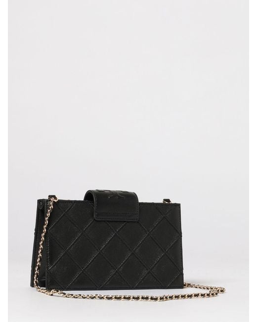Tory Burch Black Fleming Quilted Nappa Leather Wallet Bag