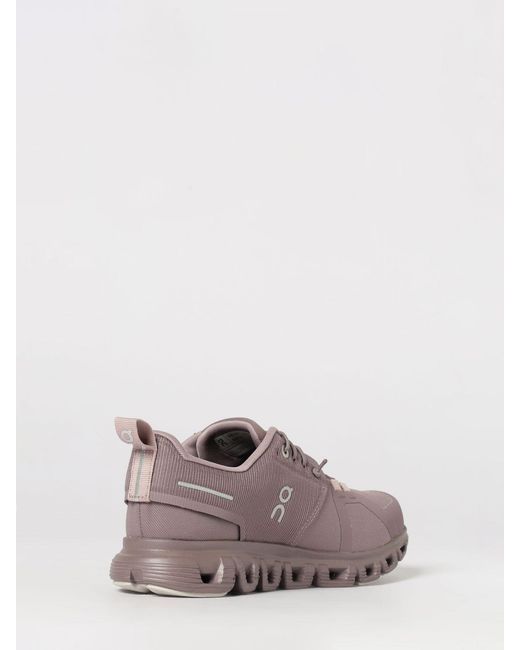 On Shoes Purple On Cloud 6 Waterproof Mesh Sneakers