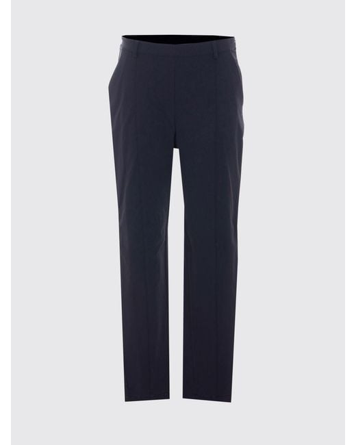 Pinko Blue High-Waisted Skinny Stretch Crêpe Trousers With Side Zip