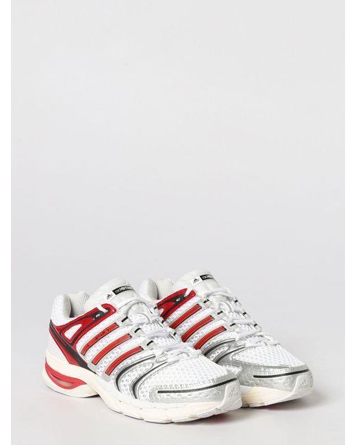 Adidas Originals White Adistar Control 5 Mesh And Rubber Sneakers for men