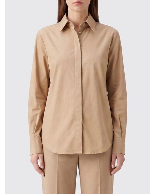 FEDERICA TOSI Natural Classic Cotton Poplin Shirt