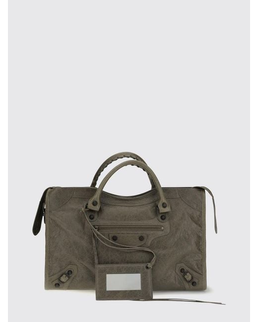 Balenciaga Multicolor Le City Medium Arena Lambskin Handbag With Studs And Mirror