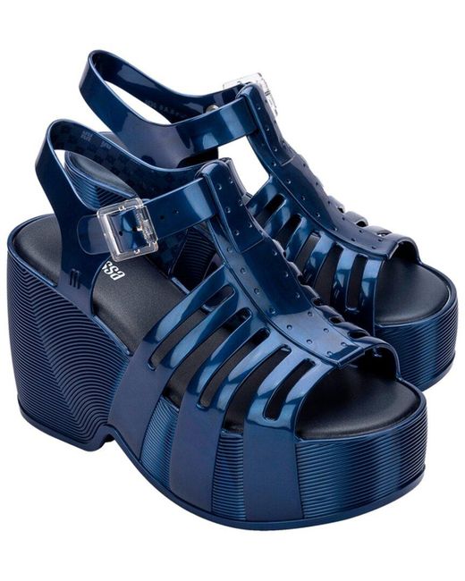 Melissa Blue Station 79 Platform Shoe
