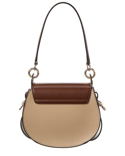 Chloé Brown Tess Small Leather Shoulder Bag