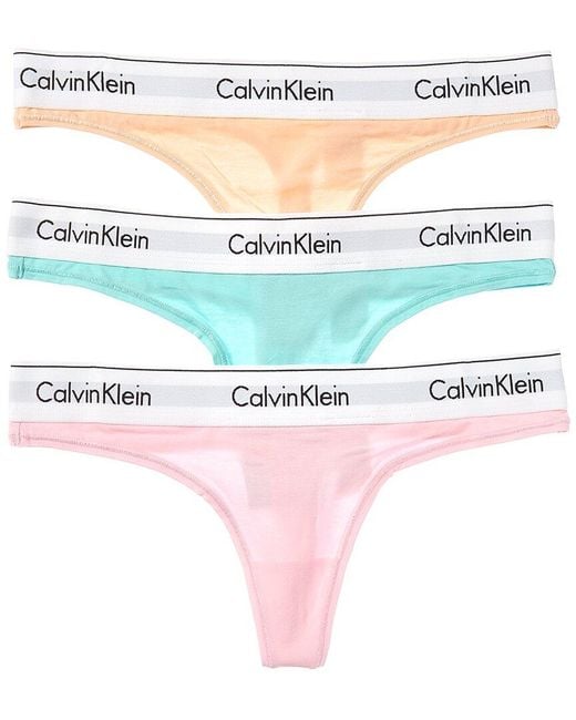 Calvin Klein Pink 3Pk Icon Thong